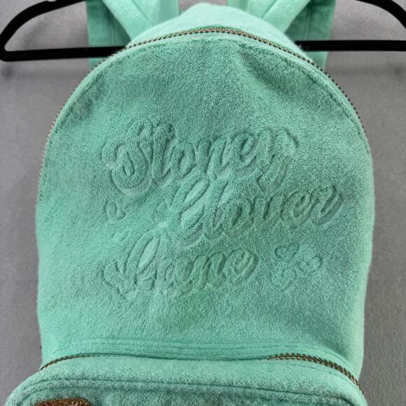 Stoney Clover Lane Mint Green Glam Backpack with Patches - Picture 4 of 12
